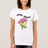 Mikitiez cowboy bruidsquad juni bruid t-shirt (Voorkant)