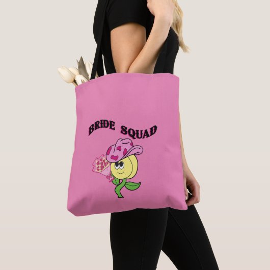 Mikitiez cowboy bruidsquad juni bruid tote bag (Dichtbij)