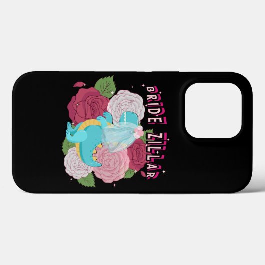 Mikitiez dinosaurus bruid bruiloft team Case-Mate iPhone case (Achterkant (horizontaal))