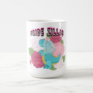 Mikitiez dinosaurus bruid bruiloft team koffiemok