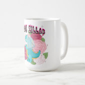 Mikitiez dinosaurus bruid bruiloft team koffiemok (Voorkant rechts)