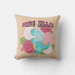 Mikitiez dinosaurus bruid bruiloft team kussen