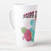 Mikitiez dinosaurus bruid bruiloft team latte mok (Linkerhoek)