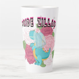 Mikitiez dinosaurus bruid bruiloft team latte mok