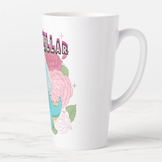 Mikitiez dinosaurus bruid bruiloft team latte mok (Rechts)