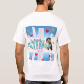 Mikitiez disco zomerfilm grieks god pop t-shirt (Achterkant)