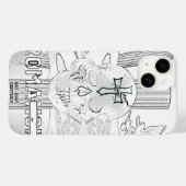 Mikitiez dromer schedel tatto regenboog roos rock Case-Mate iPhone case (Achterkant (horizontaal))