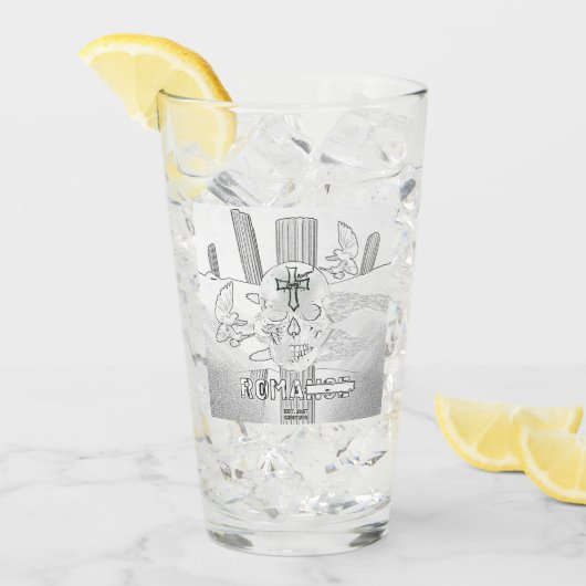 Mikitiez dromer schedel tatto regenboog roos rock glas (Voorkant ijs)