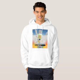 Mikitiez dromer schedel tatto regenboog roos stran hoodie