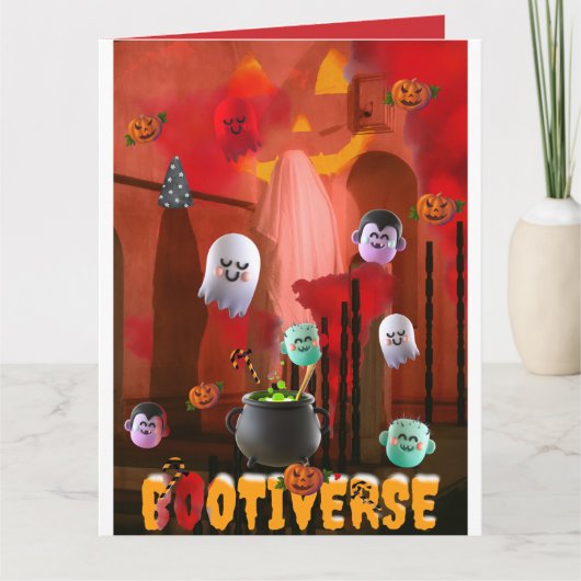 Mikitiez enge sfeer halloween multiversum 3D Kaart (Voorkant)