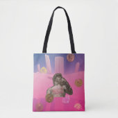 Mikitiez februari valentijn paar romein frans tote bag (Voorkant)