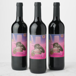 Mikitiez februari valentijn paar romein frans wijn etiket