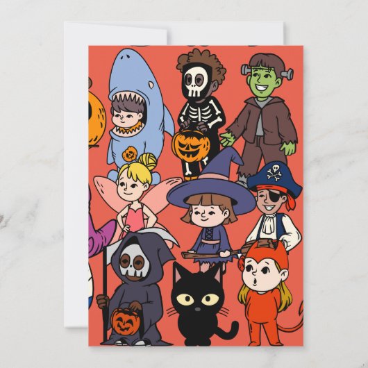 Mikitiez fee haai wizard grimreaper frankenstei kaart (Achterkant)