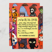 Mikitiez fee haai wizard grimreaper frankenstei kaart (Voorkant / Achterkant)