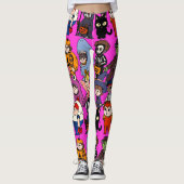 Mikitiez fee haai wizard grimreaper frankenstei leggings (Voorkant)