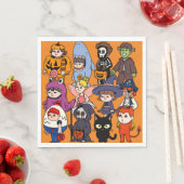 Mikitiez fee haai wizard grimreaper frankenstei servet (Insitu)