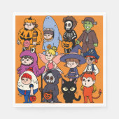 Mikitiez fee haai wizard grimreaper frankenstei servet (Voorkant)