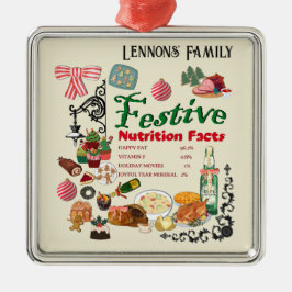 Mikitiez festivechristmas recipe baking holiday metalen ornament