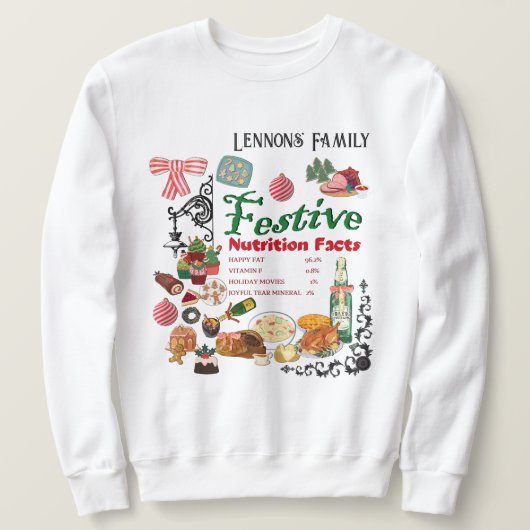 Mikitiez festivechristmas recipe baking holiday trui (Design voorkant)