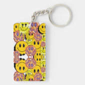 Mikitiez gezicht gele tuin sleutelhanger (achterkant)