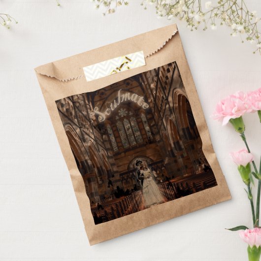 Mikitiez gothic halloween bruiloft soulmate  bedankzakje (Gezegeld)
