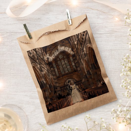 Mikitiez gothic halloween bruiloft soulmate  bedankzakje (Geknipt)