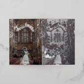 Mikitiez gothic halloween bruiloft soulmate  folie wenskaart (Buiten Laag)