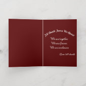 Mikitiez gothic halloween bruiloft soulmate  folie wenskaart (Binnenlaag)