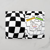 Mikitiez gothic halloween bruiloft soulmate folie wenskaart (Buiten Laag)