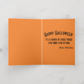 Mikitiez gothic halloween bruiloft soulmate folie wenskaart (Binnenlaag)