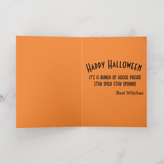 Mikitiez gothic halloween bruiloft soulmate  folie wenskaart (Binnenlaag)