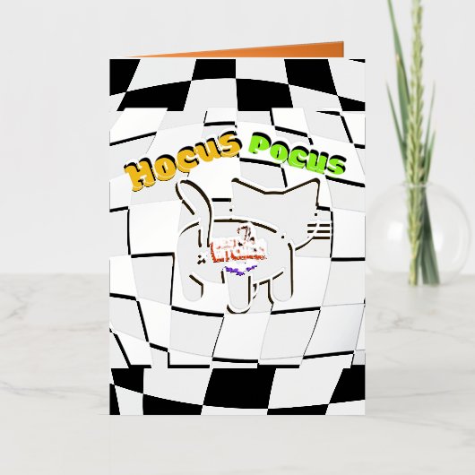 Mikitiez gothic halloween bruiloft soulmate folie wenskaart (Voorkant)