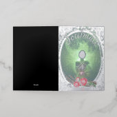 Mikitiez gothic halloween bruiloft soulmate folie wenskaart (Buiten Laag)