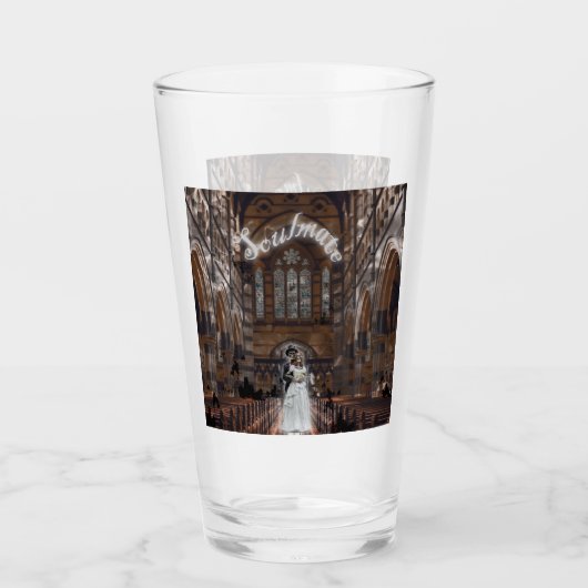 Mikitiez gothic halloween bruiloft soulmate glas (Voorkant)