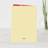 Mikitiez gothmas ribbon redwhite candycane x'mas folie feestdagenkaart (Achterkant)