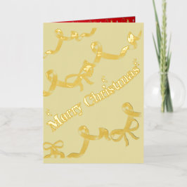 Mikitiez gothmas ribbon redwhite candycane x'mas folie feestdagenkaart