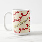 Mikitiez gothmas ribbon redwhite candycane x'mas koffiemok (Links)