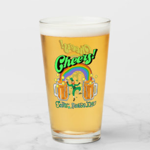 Mikitiez groen geluk Saint Patrick's Day Ierse bie Glas