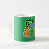 Mikitiez groen geluk Saint Patrick's Day Ierse bie Koffiemok (Voorkant links)