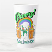 Mikitiez groen geluk Saint Patrick's Day Ierse bie Latte Mok (Voorkant)