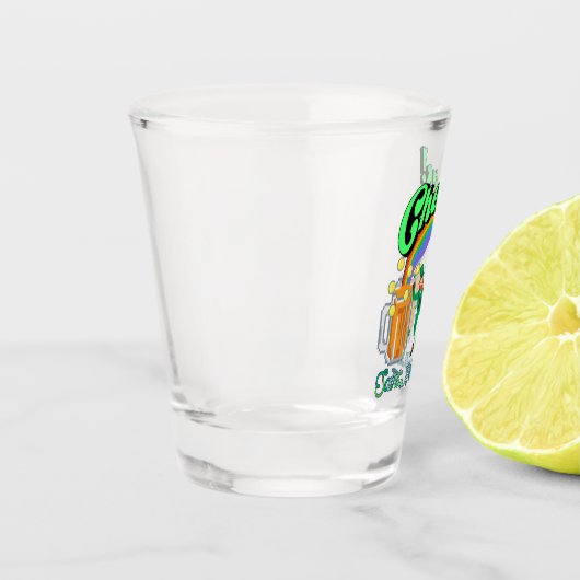 Mikitiez groen geluk Saint Patrick's Day Ierse bie Shot Glas (Links)