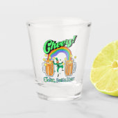 Mikitiez groen geluk Saint Patrick's Day Ierse bie Shot Glas (Voorkant)
