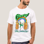 Mikitiez groen geluk Saint Patrick's Day Ierse bie T-shirt (Voorkant)