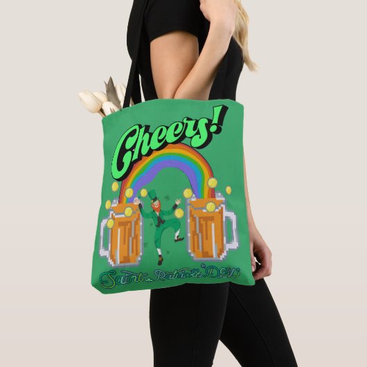 Mikitiez groen geluk Saint Patrick's Day Ierse bie Tote Bag (Dichtbij)