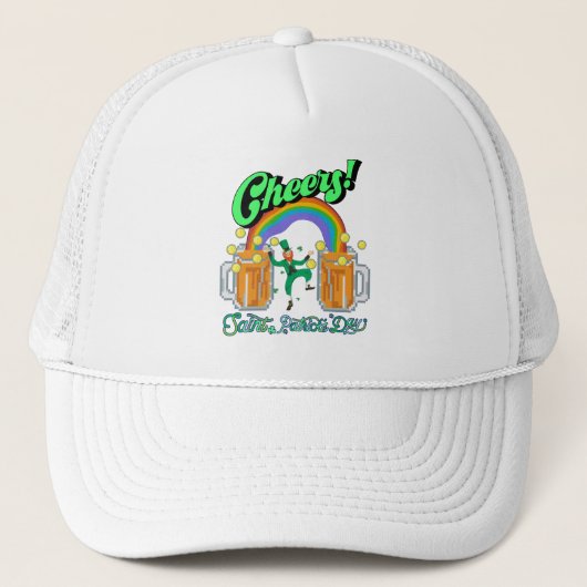 Mikitiez groen geluk Saint Patrick's Day Ierse bie Trucker Pet (Voorkant)