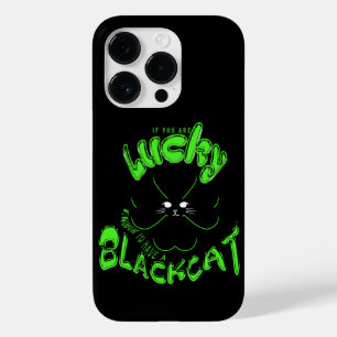 Mikitiez groene munt geluk blackcat saintpatrick Case-Mate iPhone 14 pro hoesje
