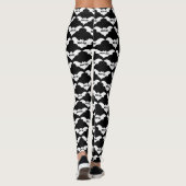 Mikitiez groovy ghouls bat night vakantie hallowee leggings (Achterkant)