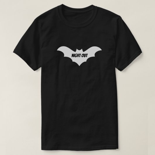 Mikitiez groovy ghouls bat night vakantie hallowee t-shirt (Design voorkant)