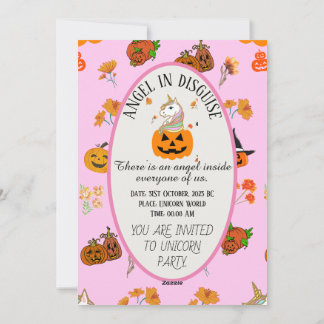 Mikitiez halloween eenhoorn spooky oktober herfst feestdagenkaart