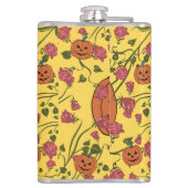 Mikitiez halloween pompoen spooky oktober herfst r heupfles (Achterkant)